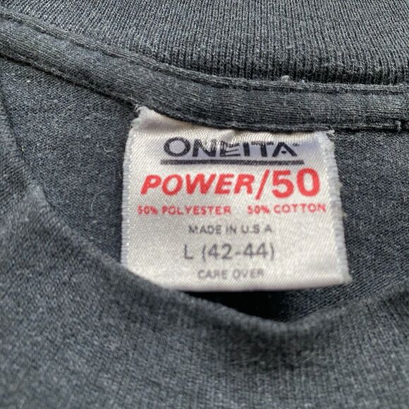 Vintage 90s Black History T Shirt Oneita Power Faded Rap Hip Hop - Picture 4 of 6